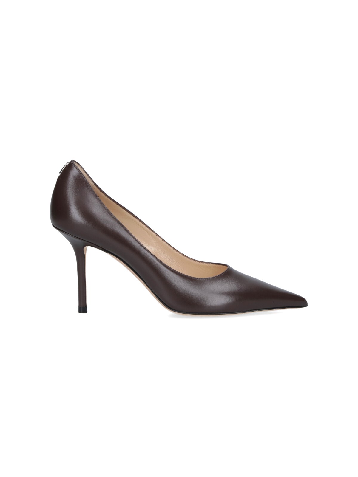 Jimmy Choo Leather Pointed Toe Stiletto Heel Pumps In Brown