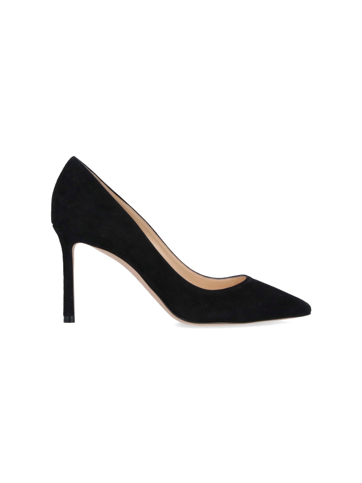 Jimmy Choo Womens Black Romy 100 Suede Courts 4.5 In Black