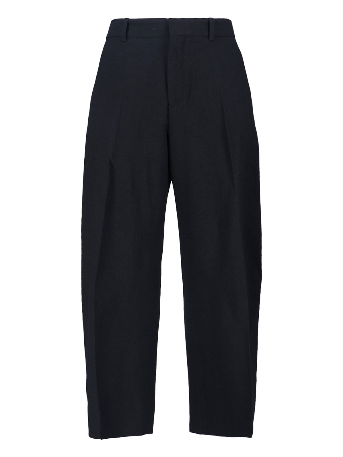 Studio Nicholson Straight-leg Cropped Trousers In Blue