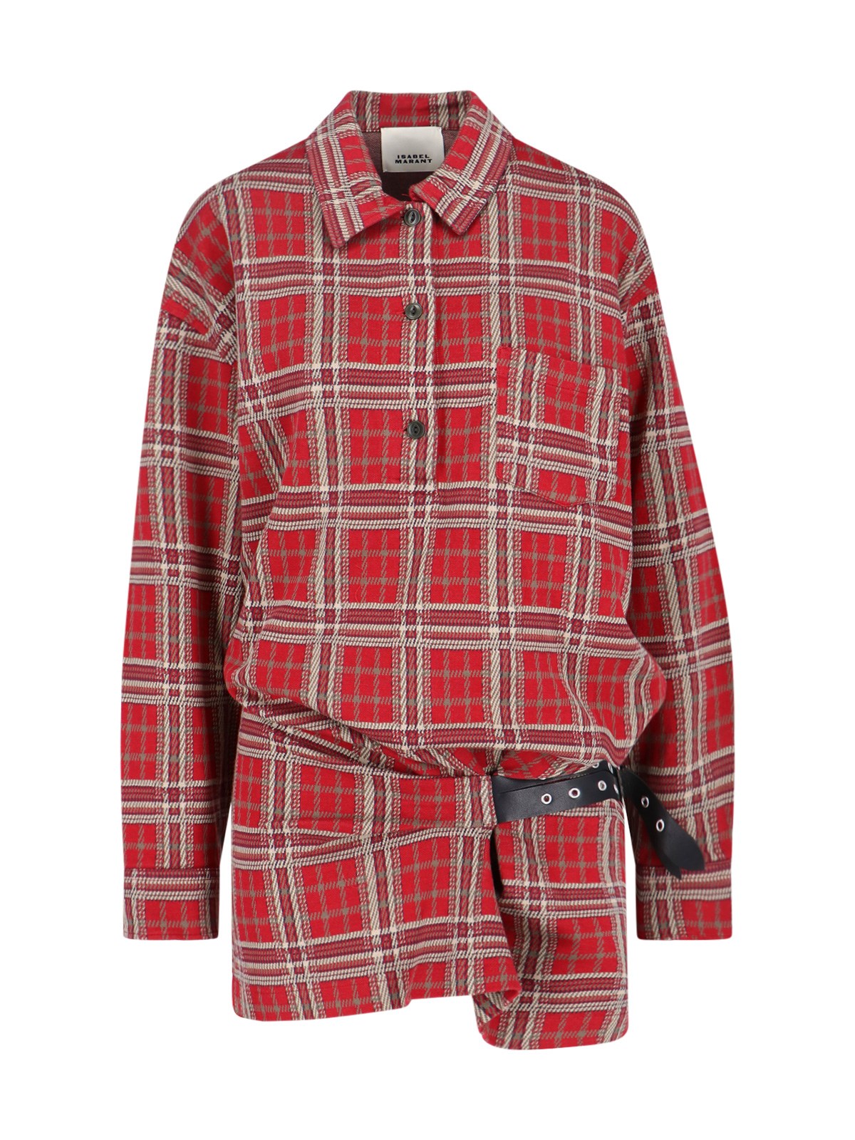 Isabel Marant 'blandia' Shirt Dress In Red