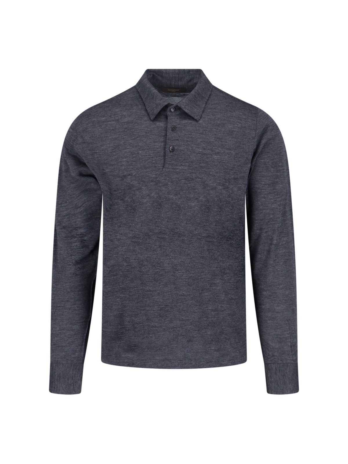 Zanone Virgin Wool Polo Shirt In Gray