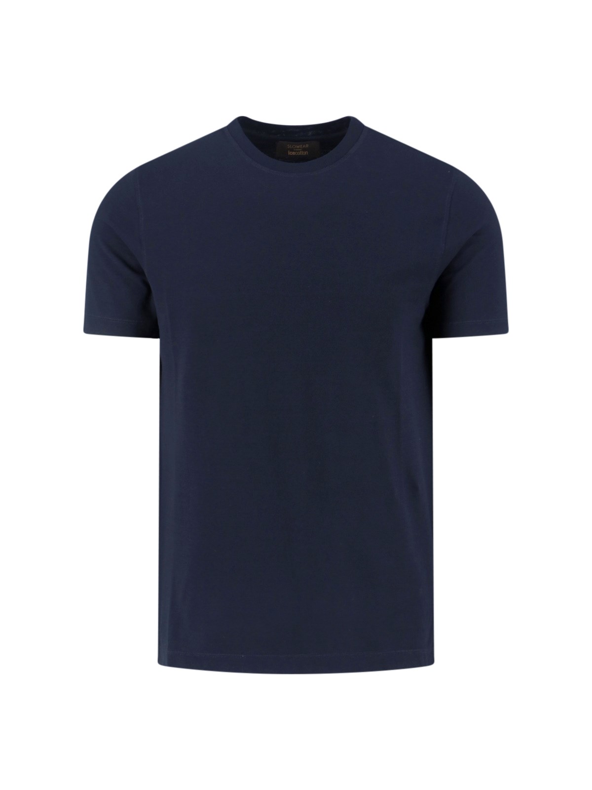 Zanone Crew Neck Short Sleeve Basic T-shirt In Blue