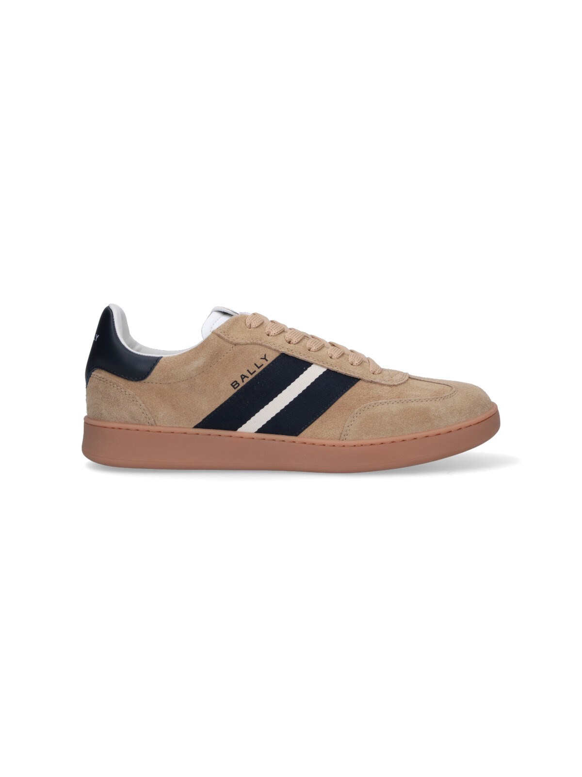 Bally Retro Stripe-detail Suede Sneakers In Multi