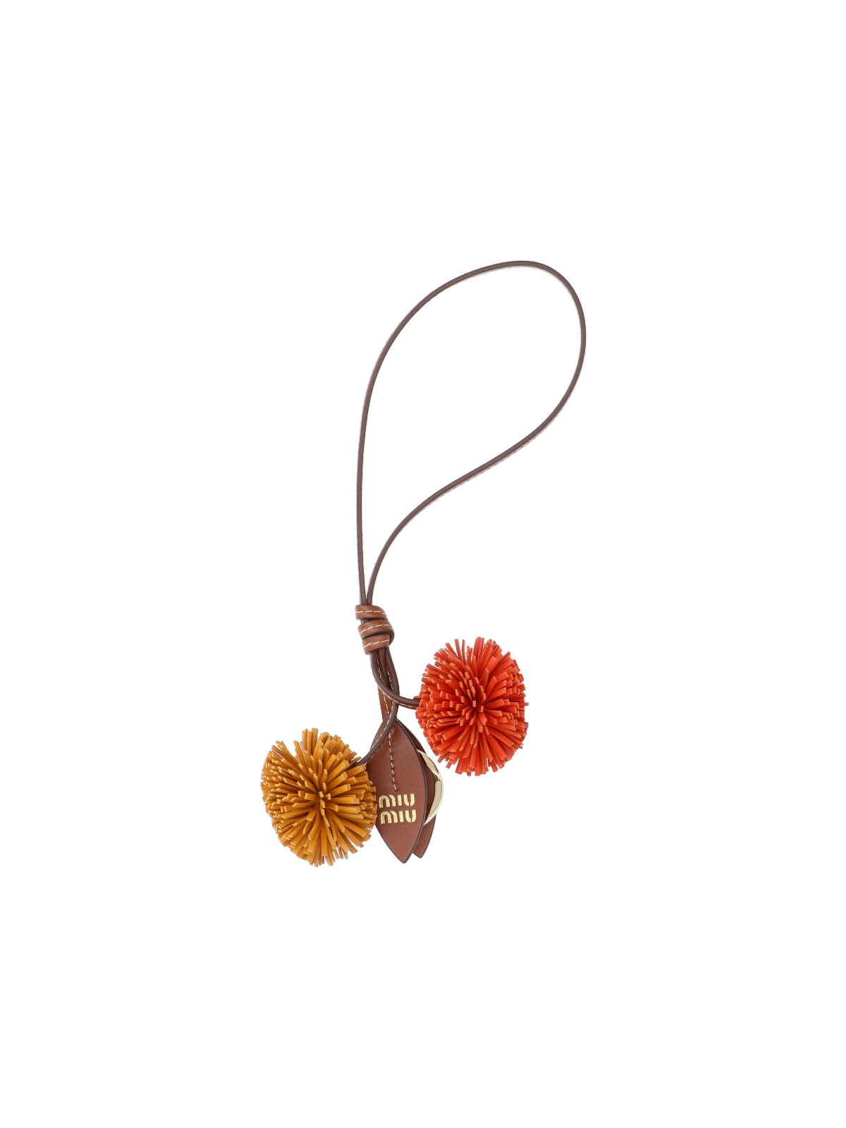 Miu Miu Multicolor Leather Charm In Multi