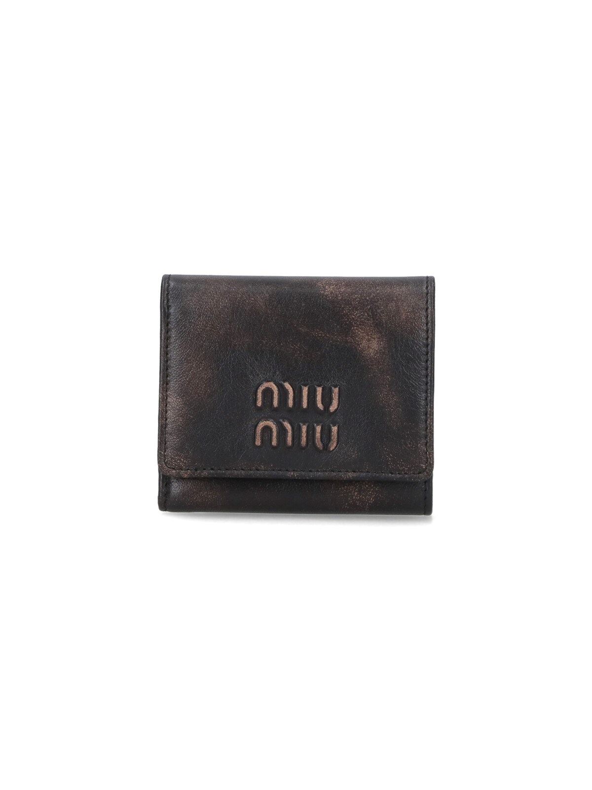 Miu Miu Nappa Leather Wallet In Black