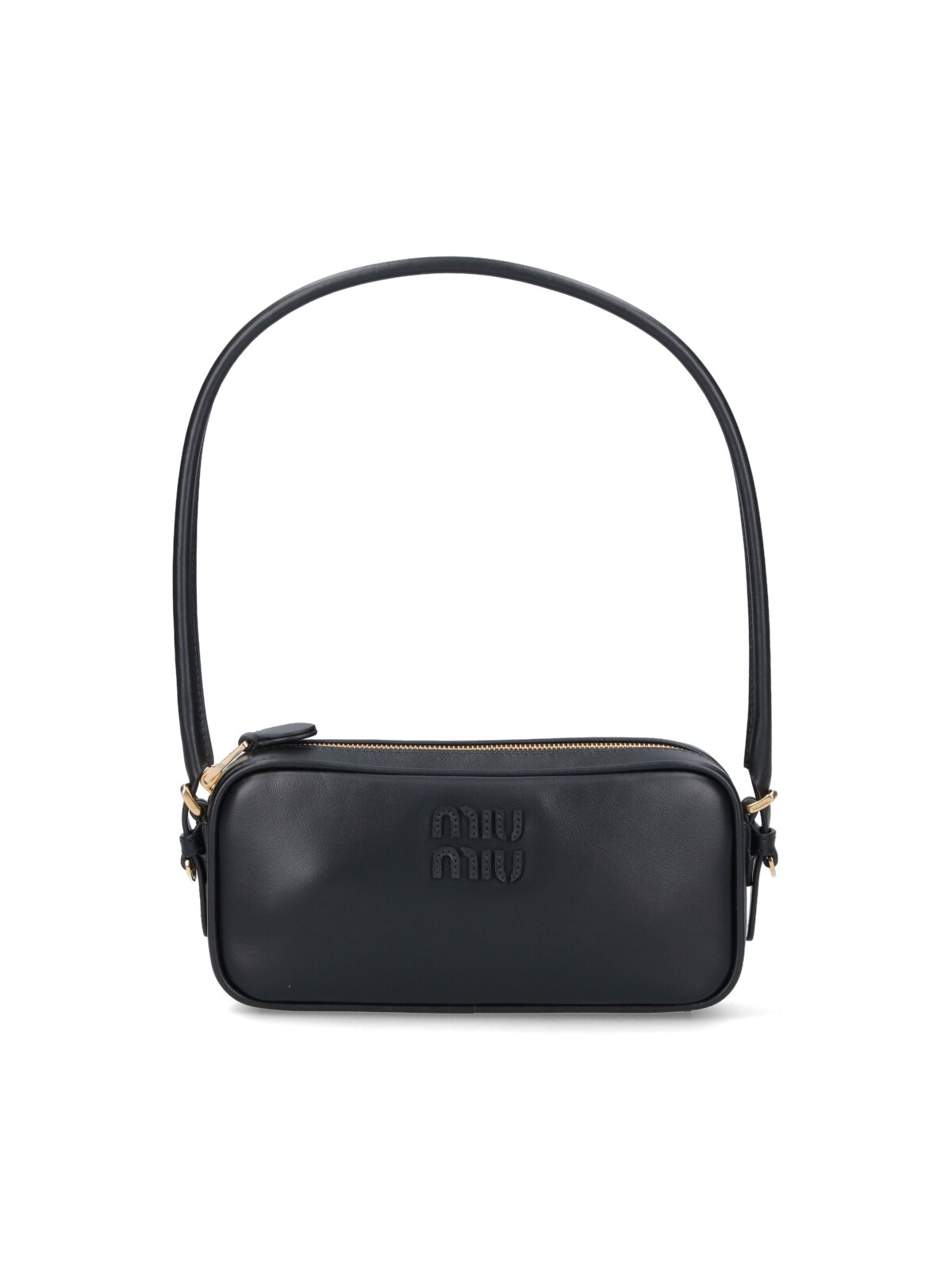 Miu Miu Logo Pouch In Black