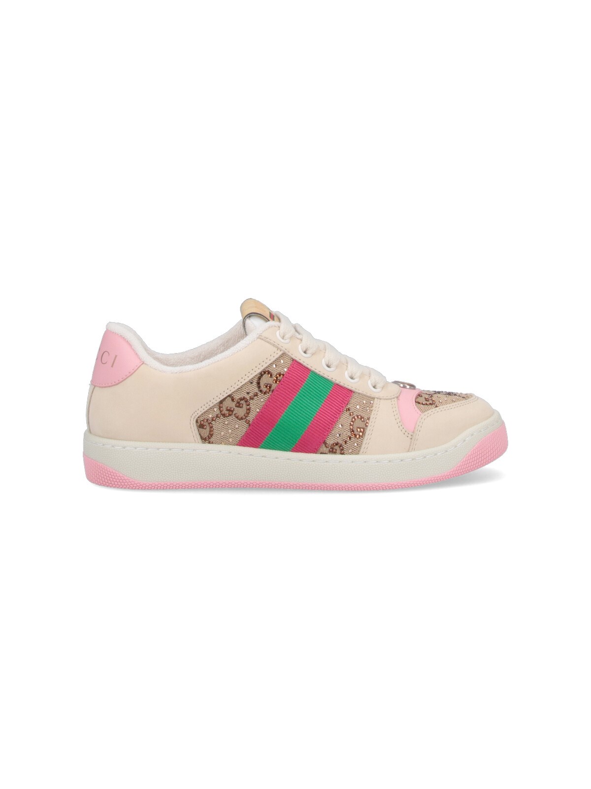Gucci 'screener' Sneakers With Crystals