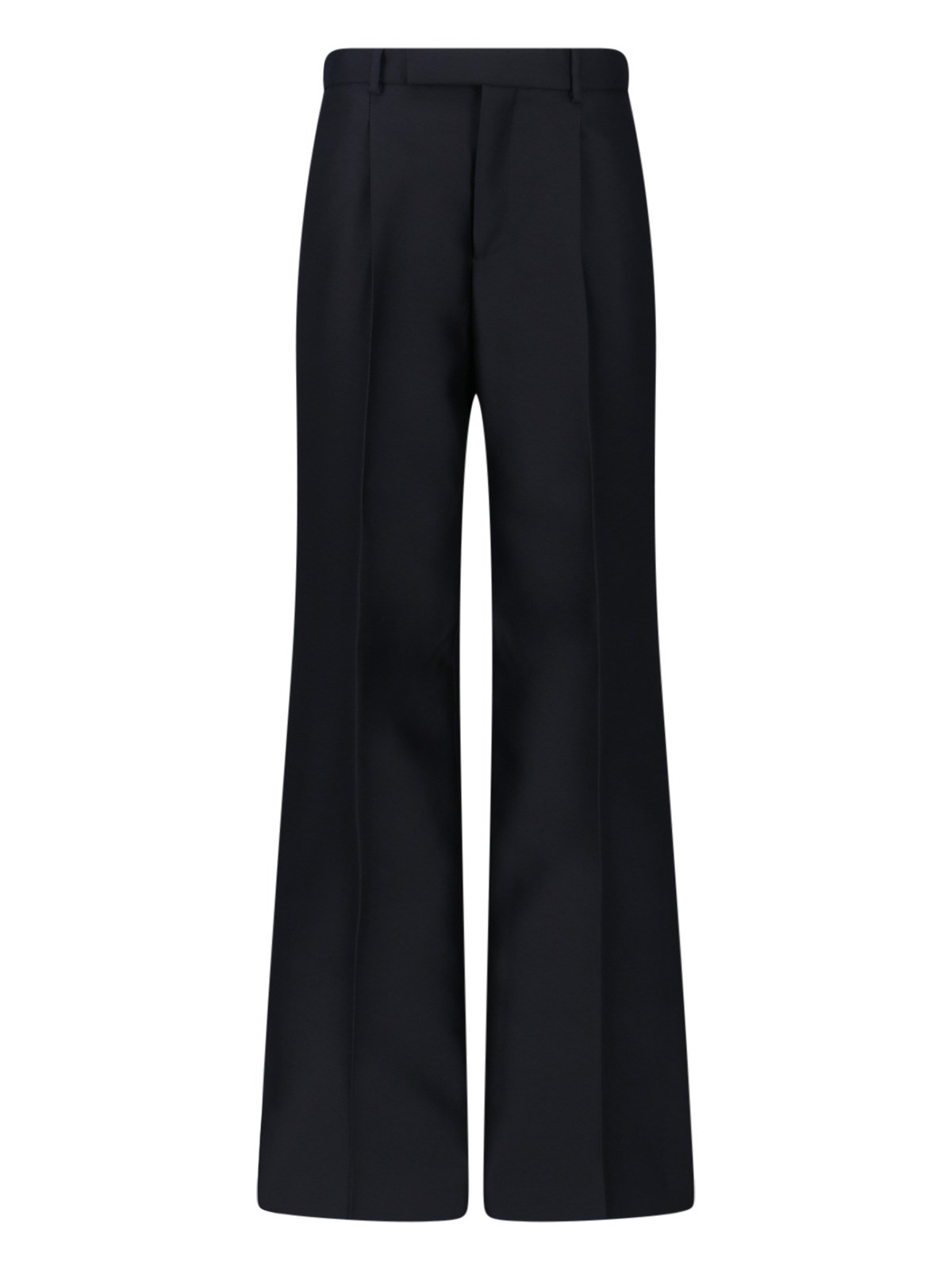 Gucci Wool And Silk Pants In Black