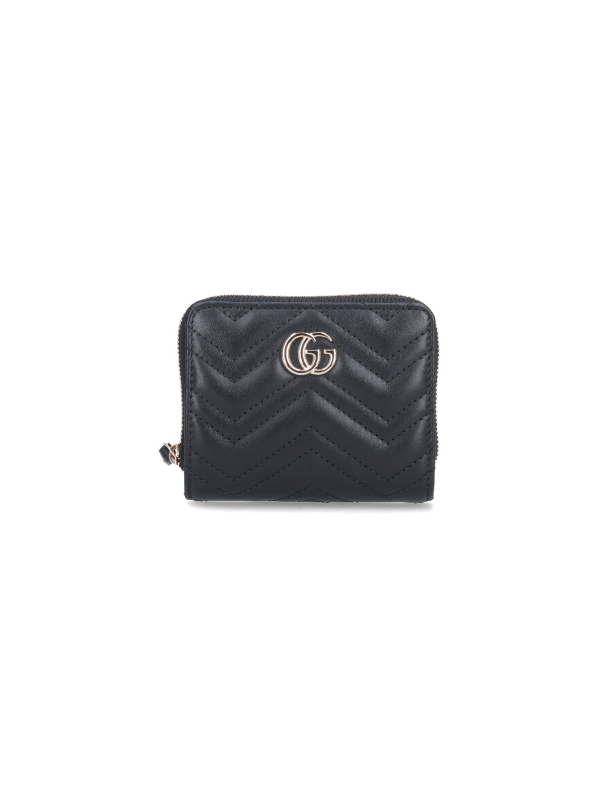 Gucci Mini Zip Wallet "gg Marmont"