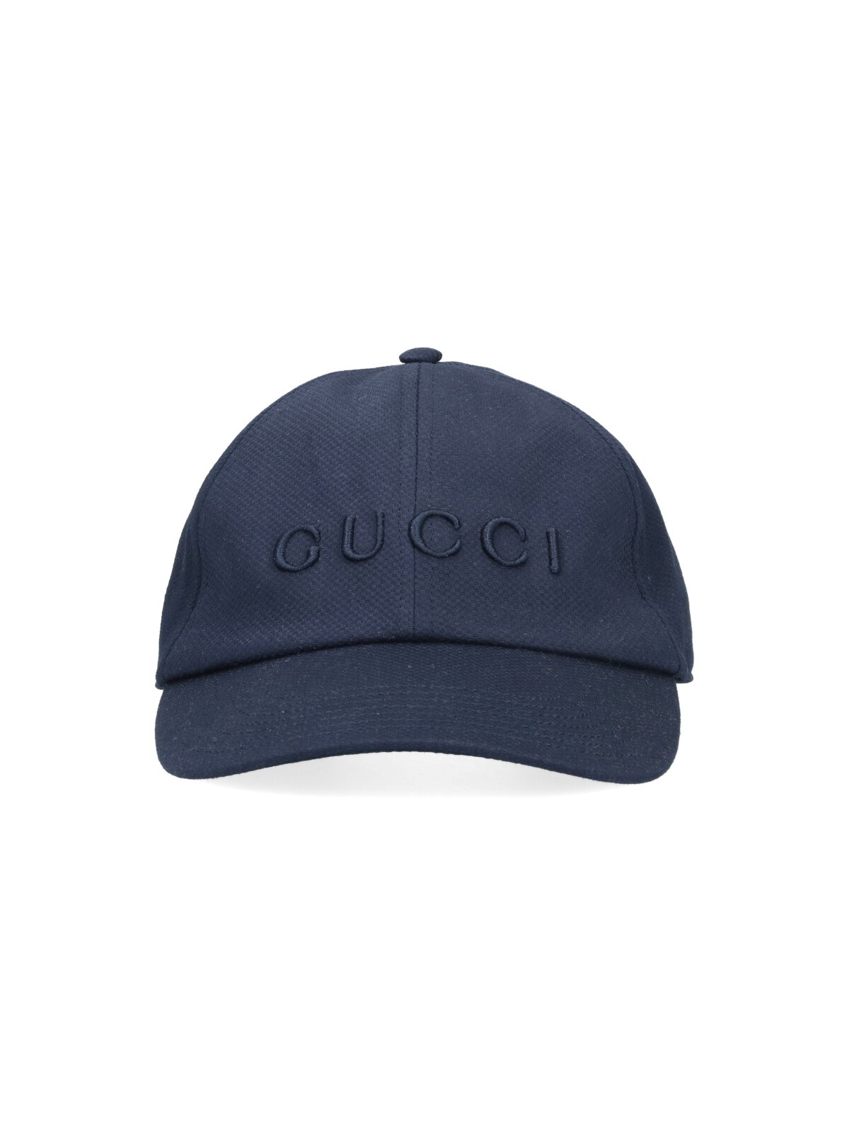Gucci Logo Baseball Cap In Blue