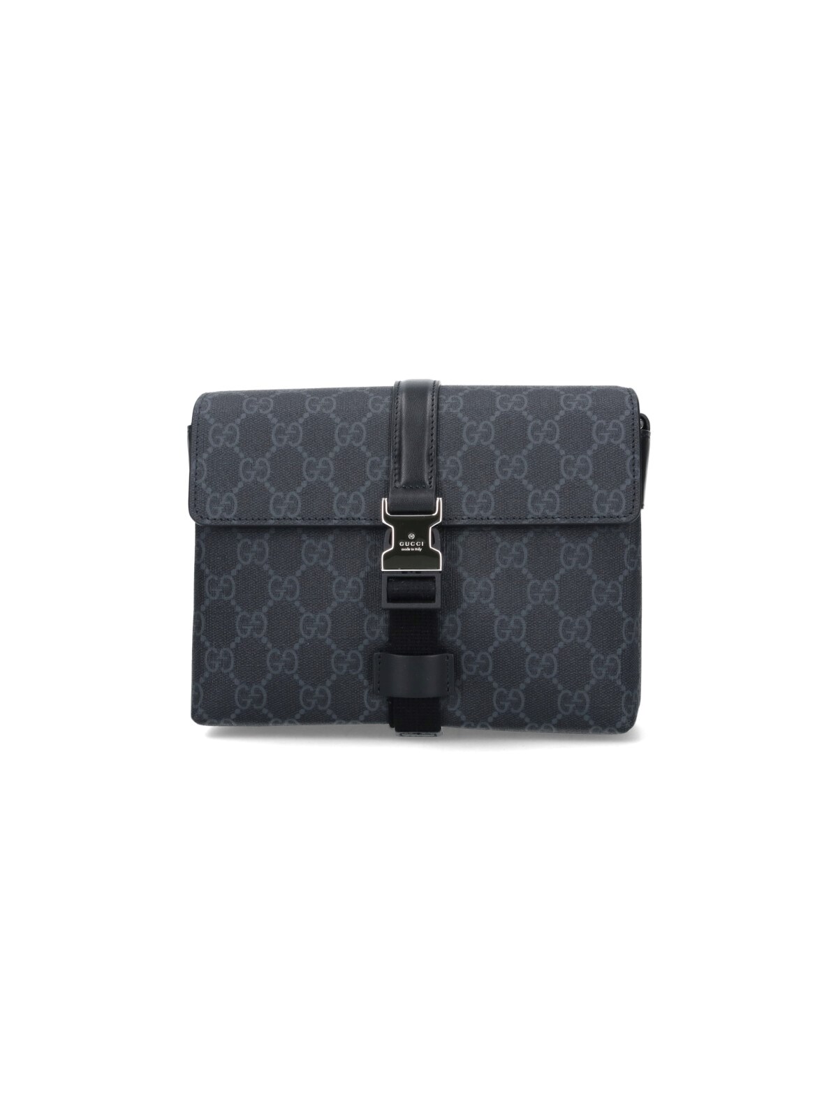 Gucci Black Crossbody Bag With Metallic Buckle