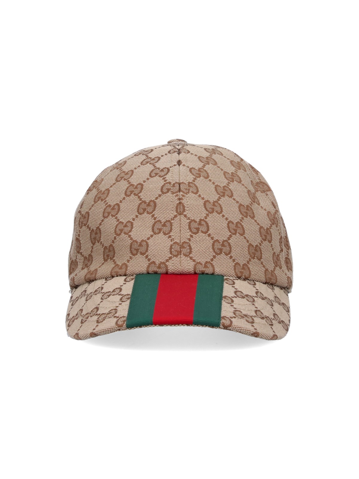 Gucci Logo Baseball Cap In Brown