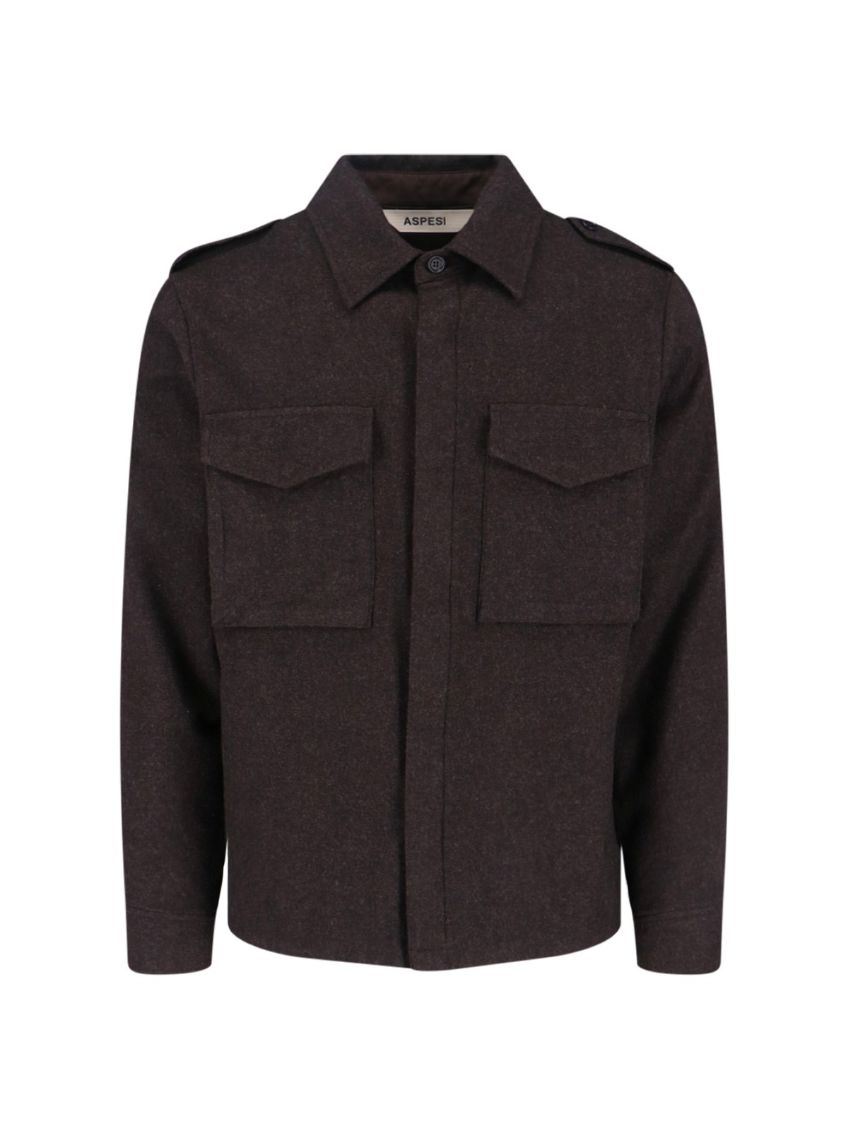 Aspesi Field Shirt Shirt In Brown