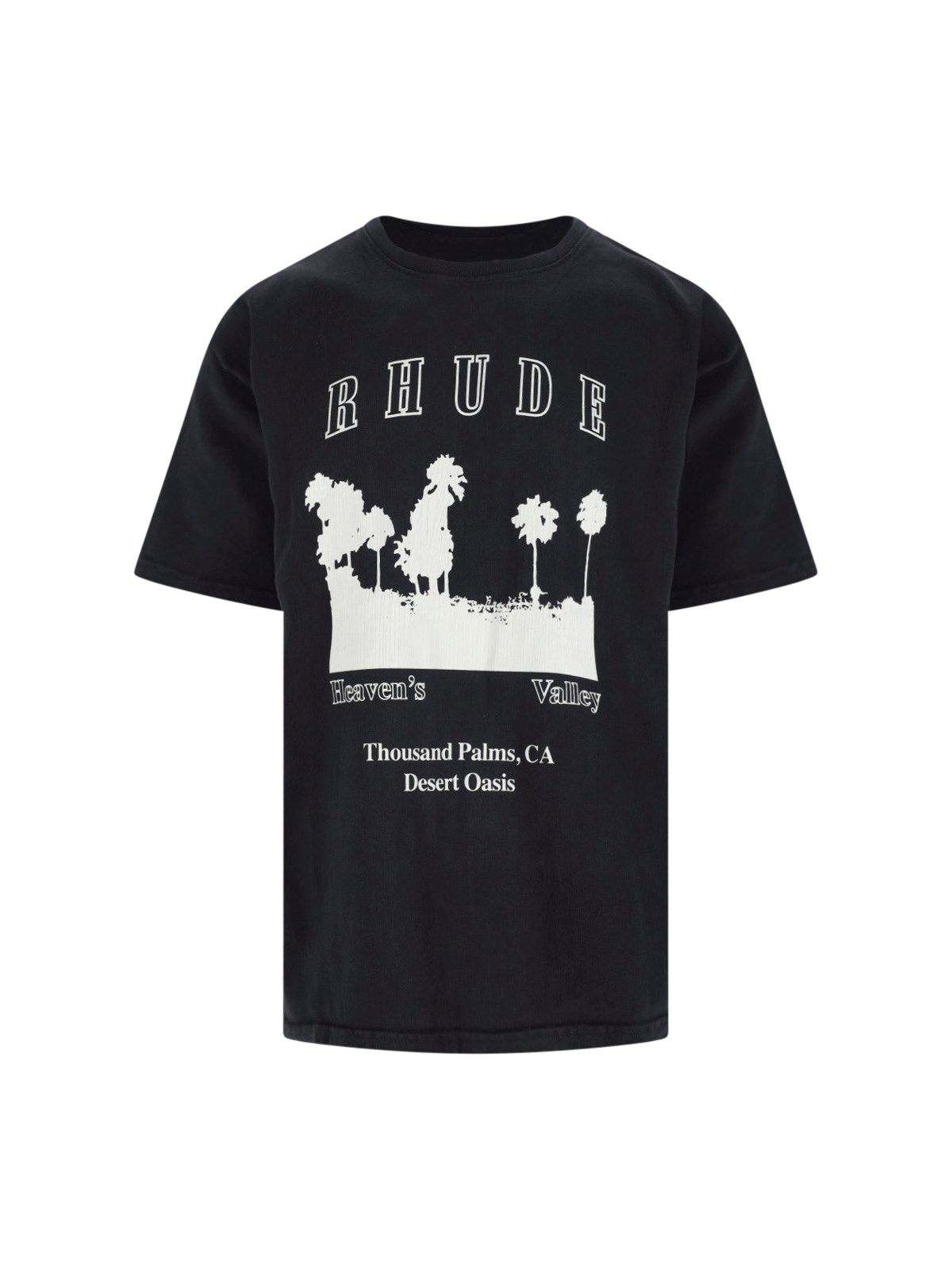 Rhude Thousand Palms T-shirt In Black