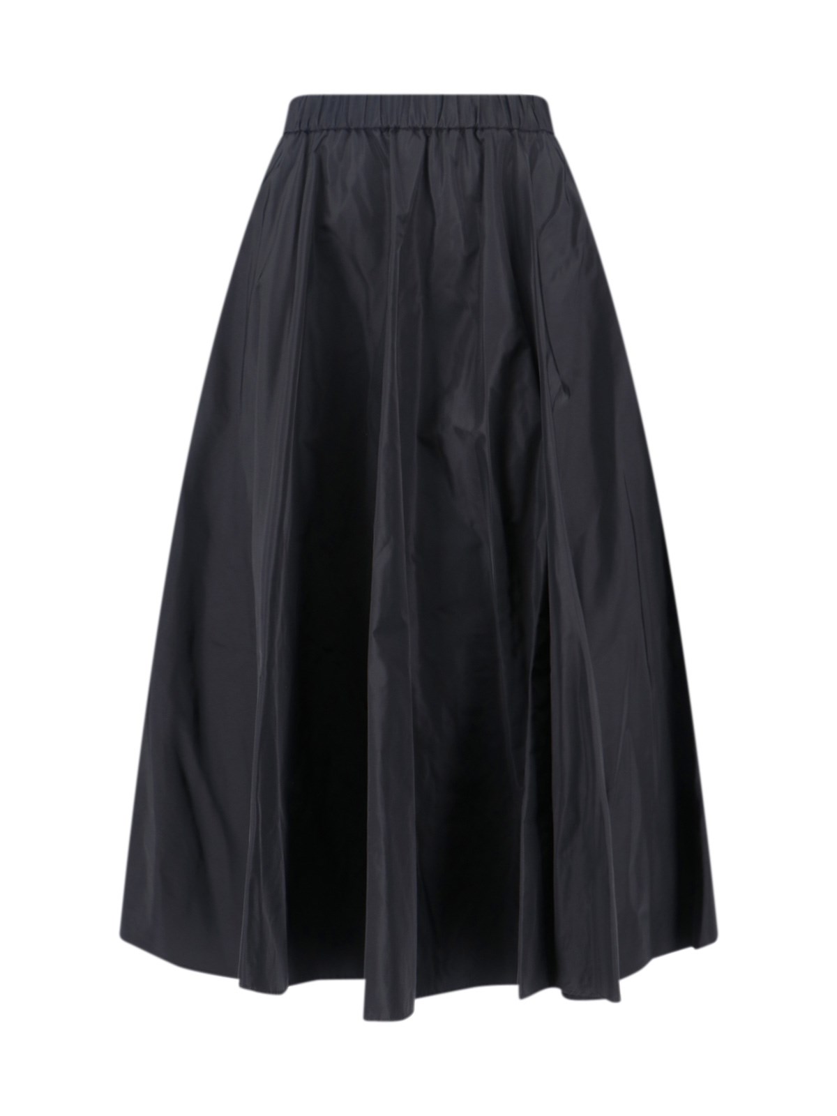 Aspesi Flared Midi Skirt Side Pockets In Black