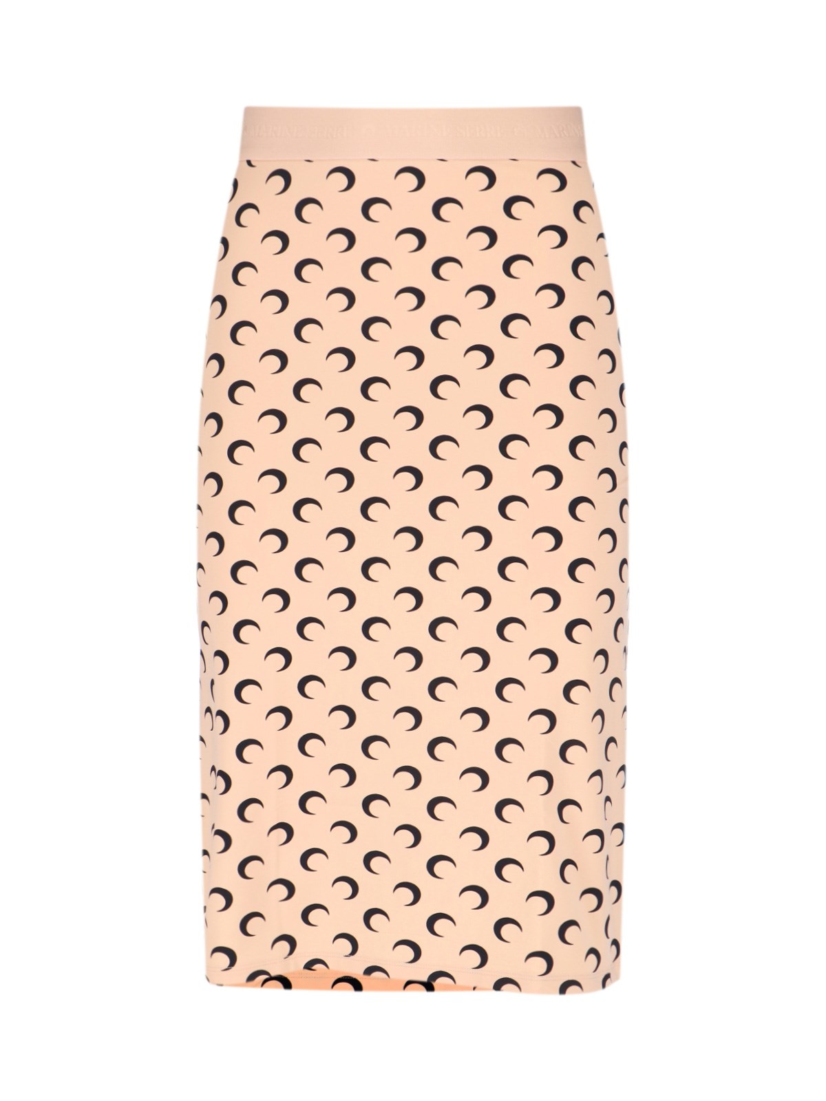 Marine Serre Moon Midi Skirt In Neutral