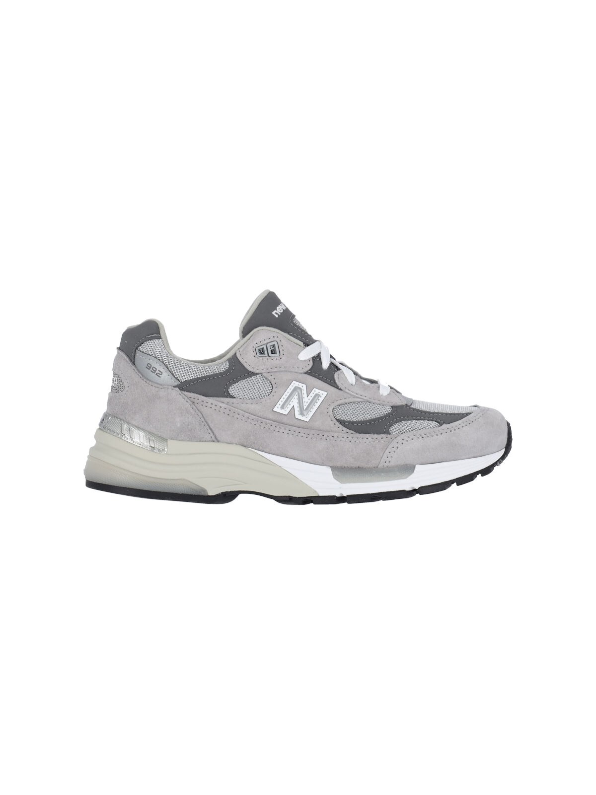 New Balance 992 Suede Leather Sneakers In Gray