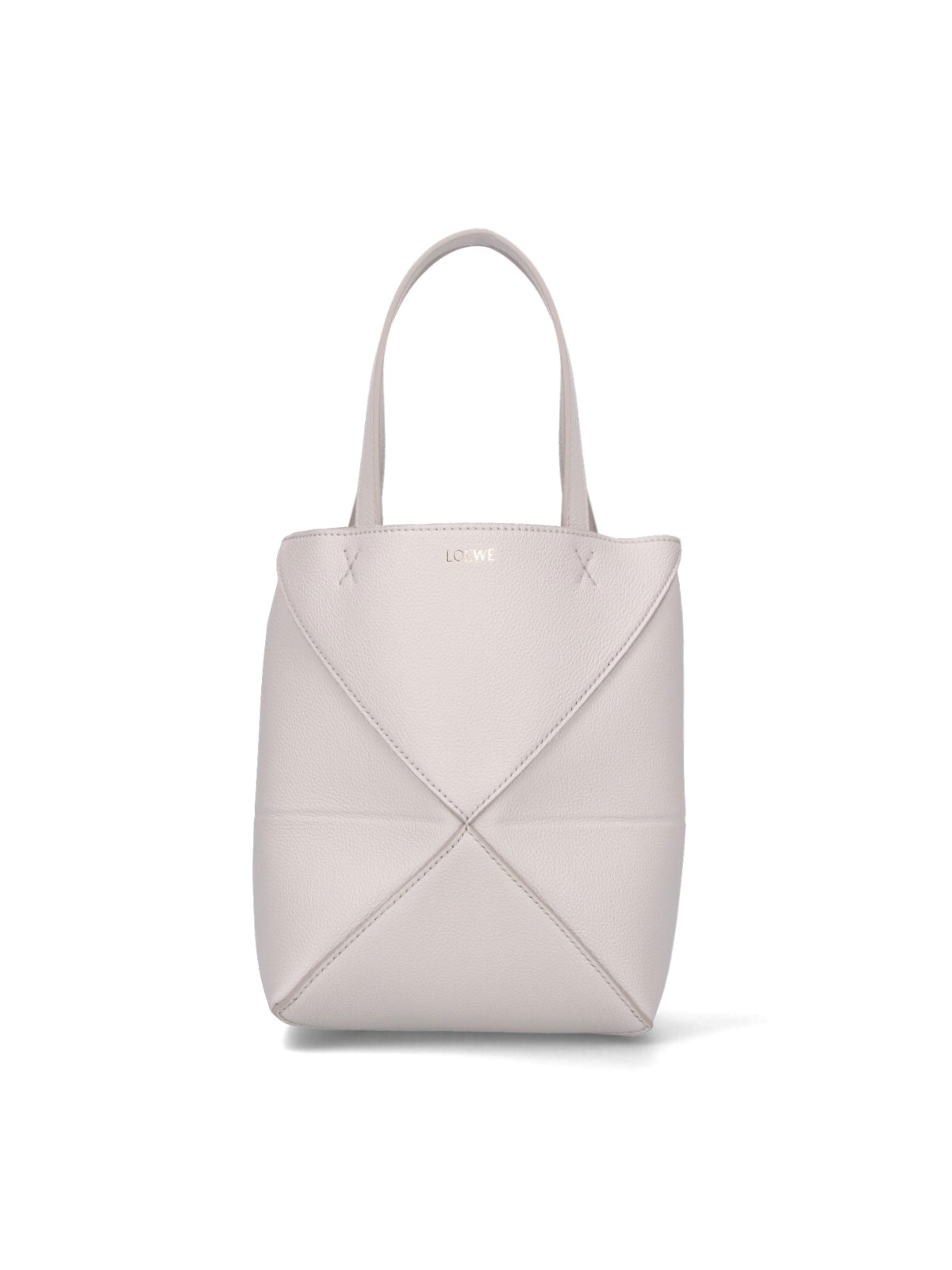Loewe Small Tote Bag "puzzle Fold" In Gray