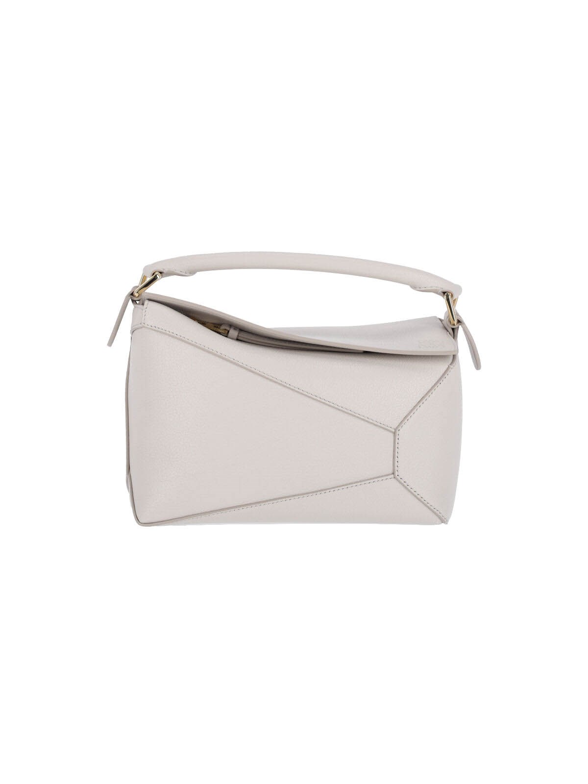 Loewe 'puzzle Edge' Small Bag In Gray