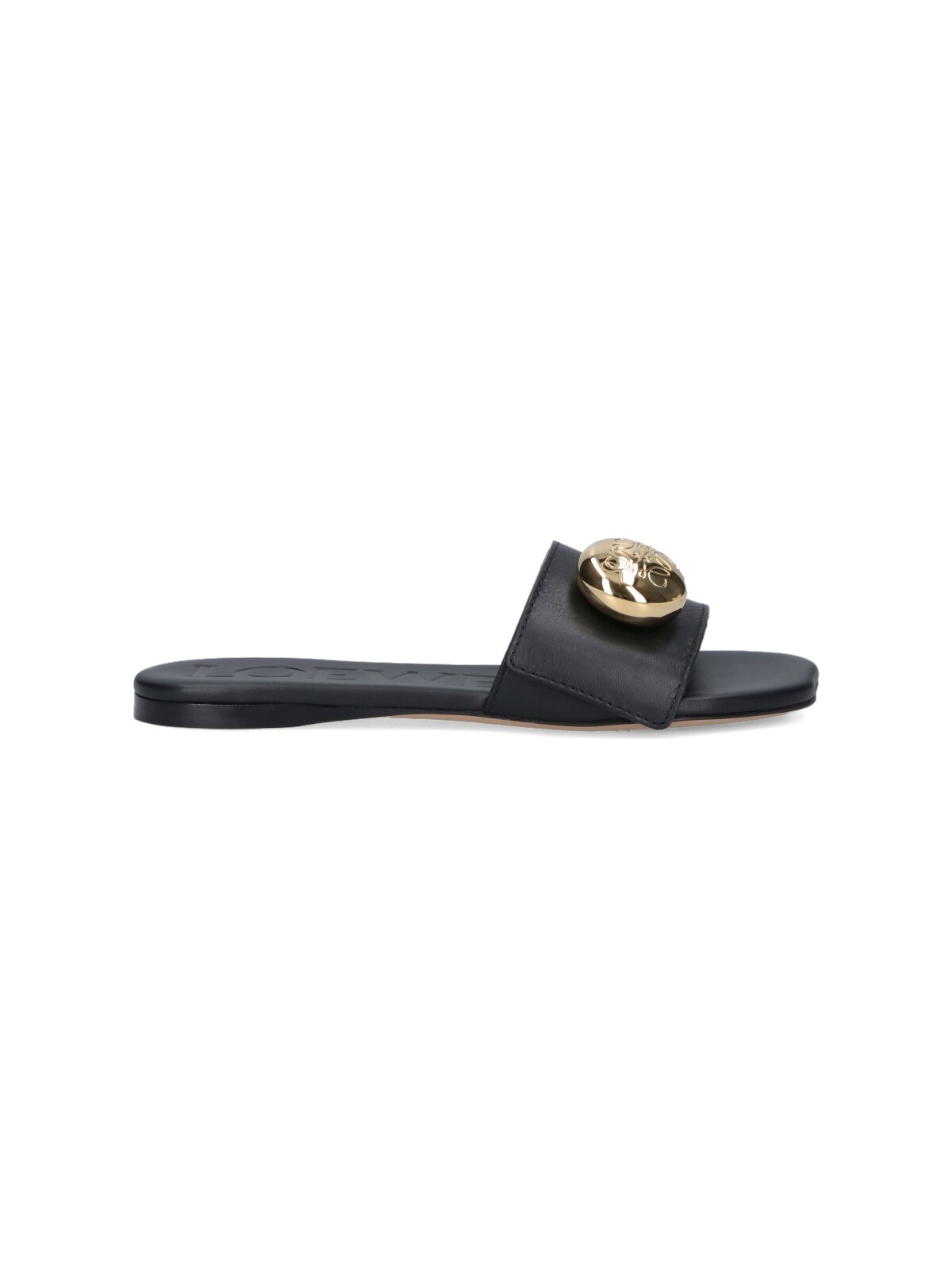 Loewe "pebble" Sandals In Black