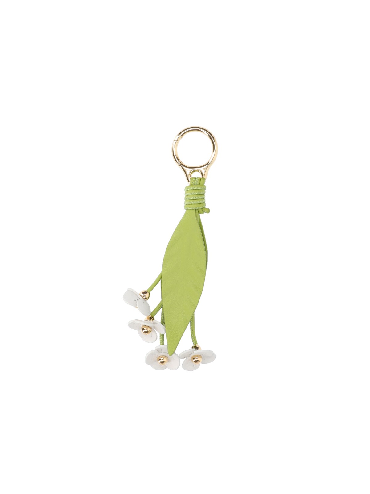Loewe "strawberry Flower" Keyring In Green