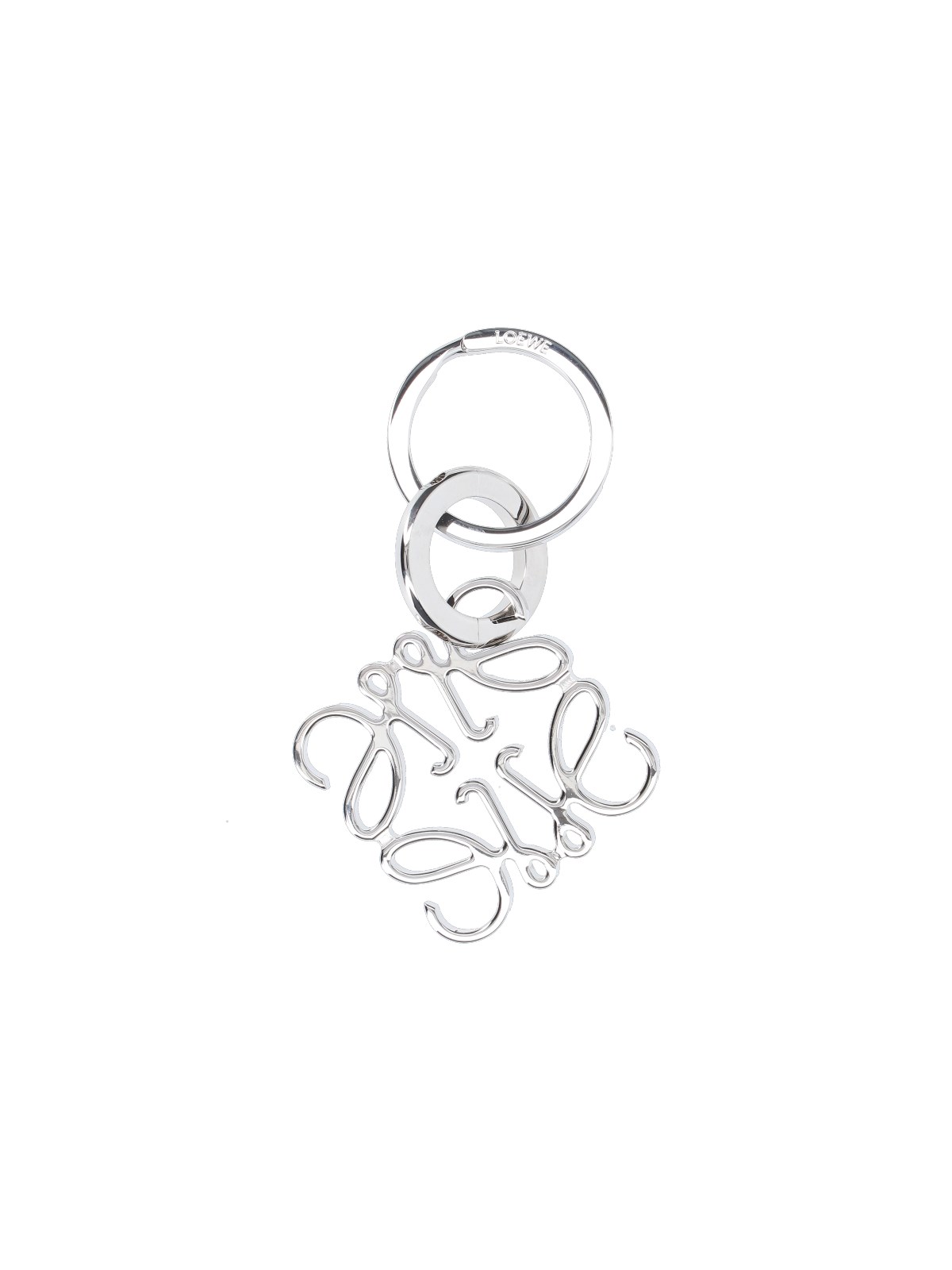 Loewe 'anagram' Keyring In Silver