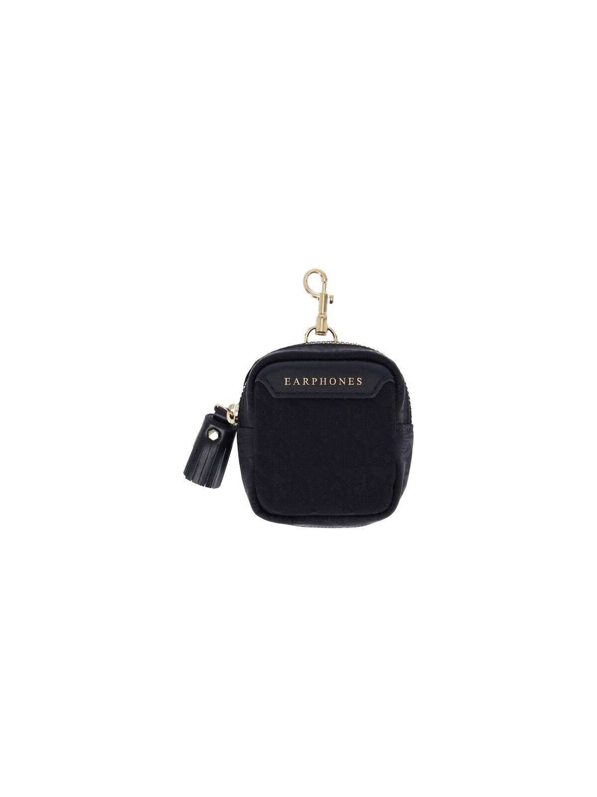 Anya Hindmarch Travel Pouch "ear Phones" In Black  