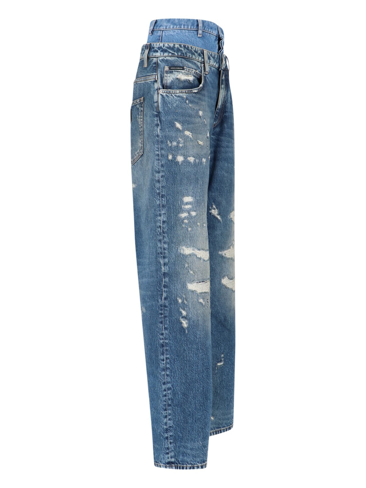 パンツ 00s dolce&gabbana layered damage denim Dolce & gabbana 