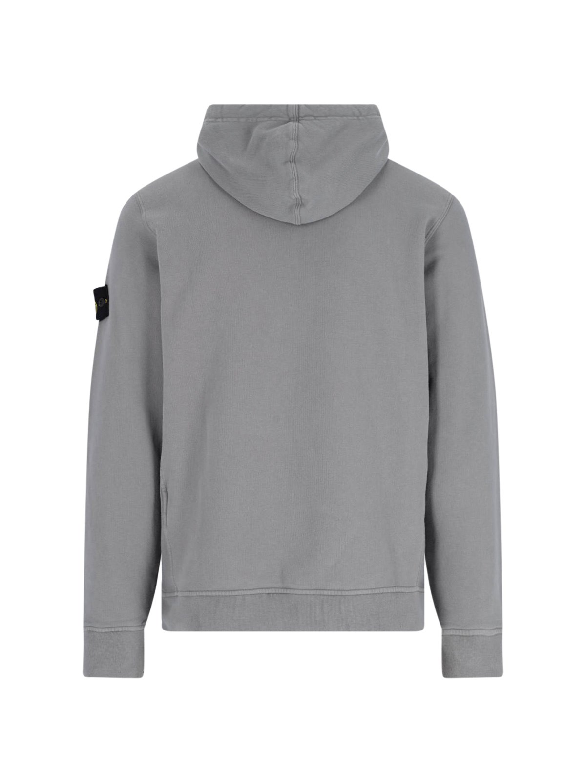 【関税&送料込】Stone  Jersey Hoodie With Logo Badge STONE ISLAND Logo-Appliquéd Garment-Dyed Cotton-Jersey