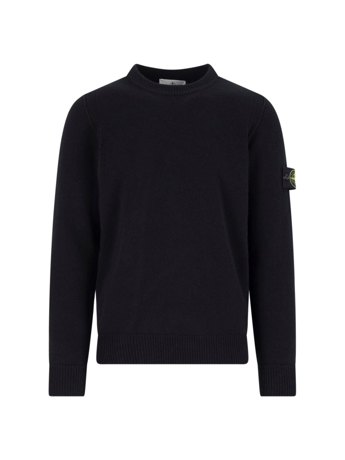 Stone Island Logo Wool Blend Sweater