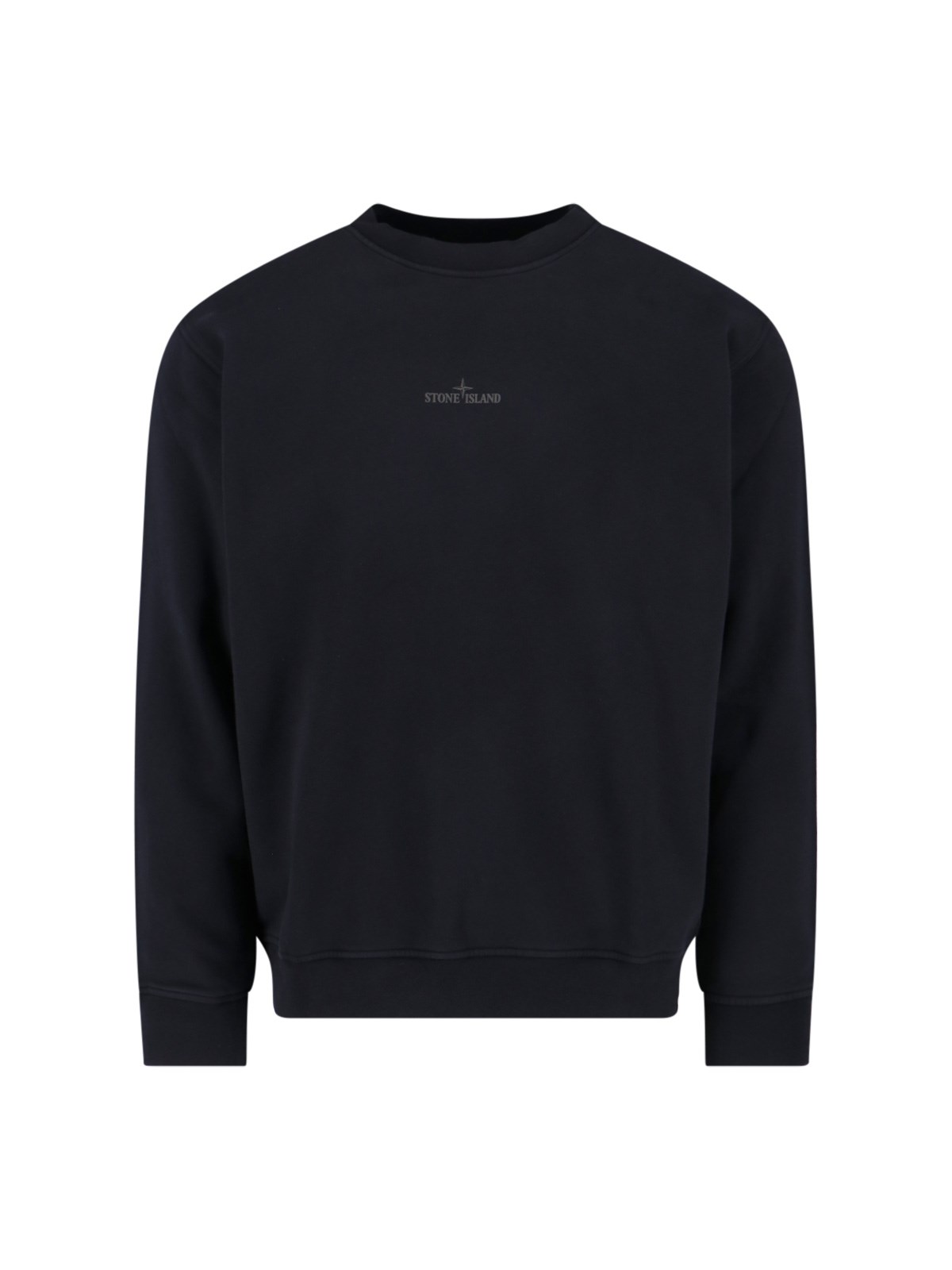 Stone Island 6100665 Cotton Fleece In Black