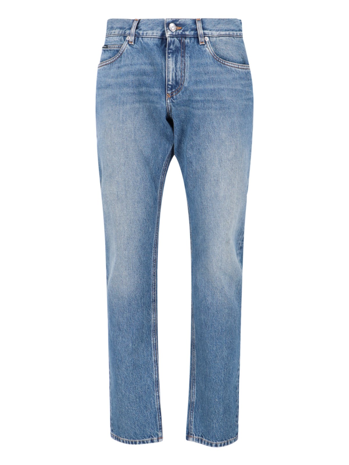 Dolce & Gabbana Straight Jeans In Blue