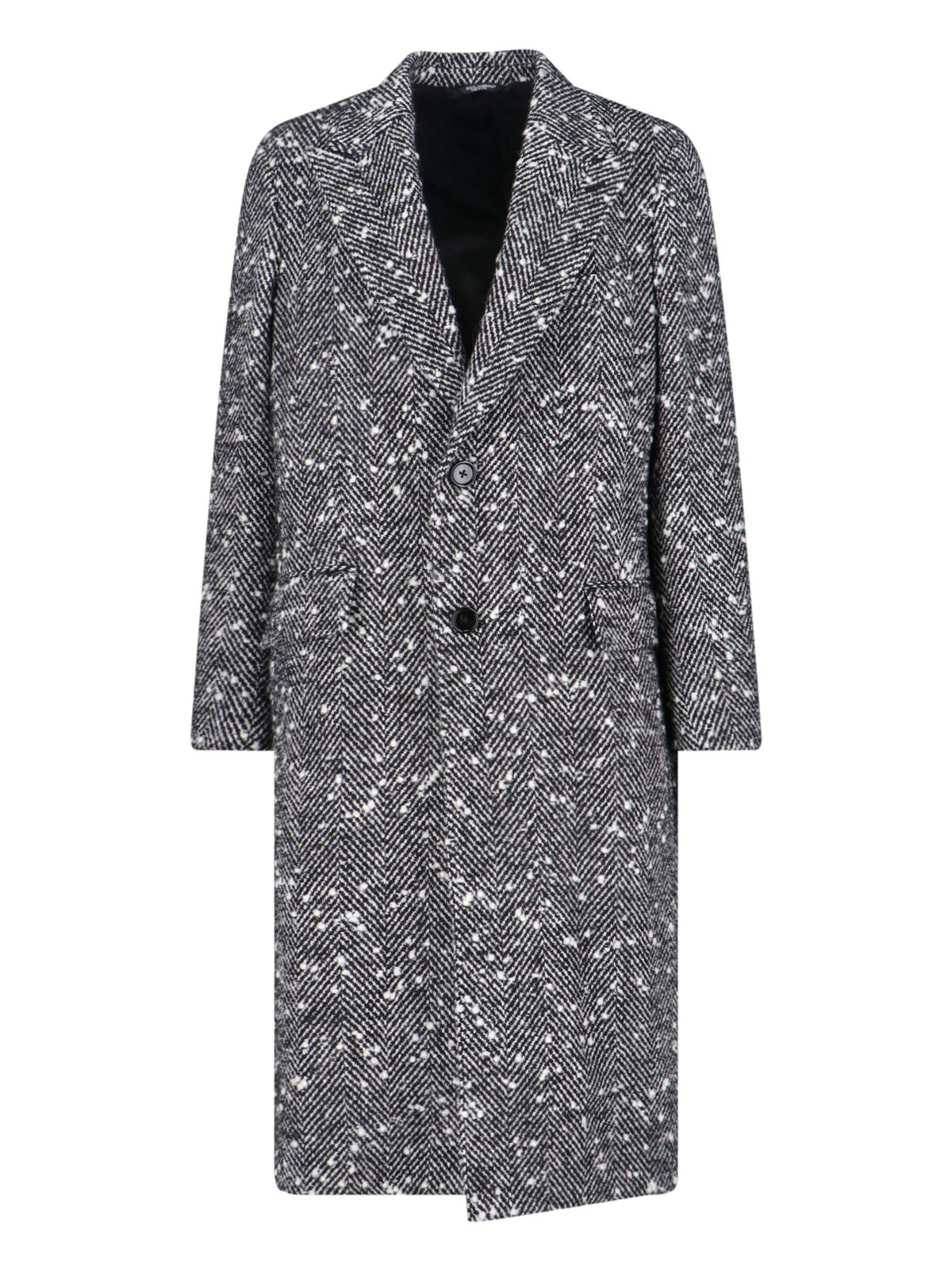 Dolce & Gabbana Double-Breasted Virgin Wool Blend Coat
