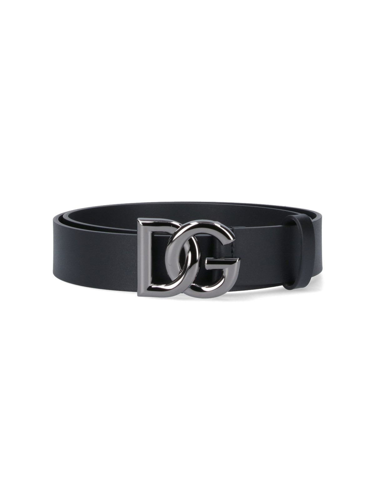 Dolce & Gabbana Men Dg Logo Leather Belt