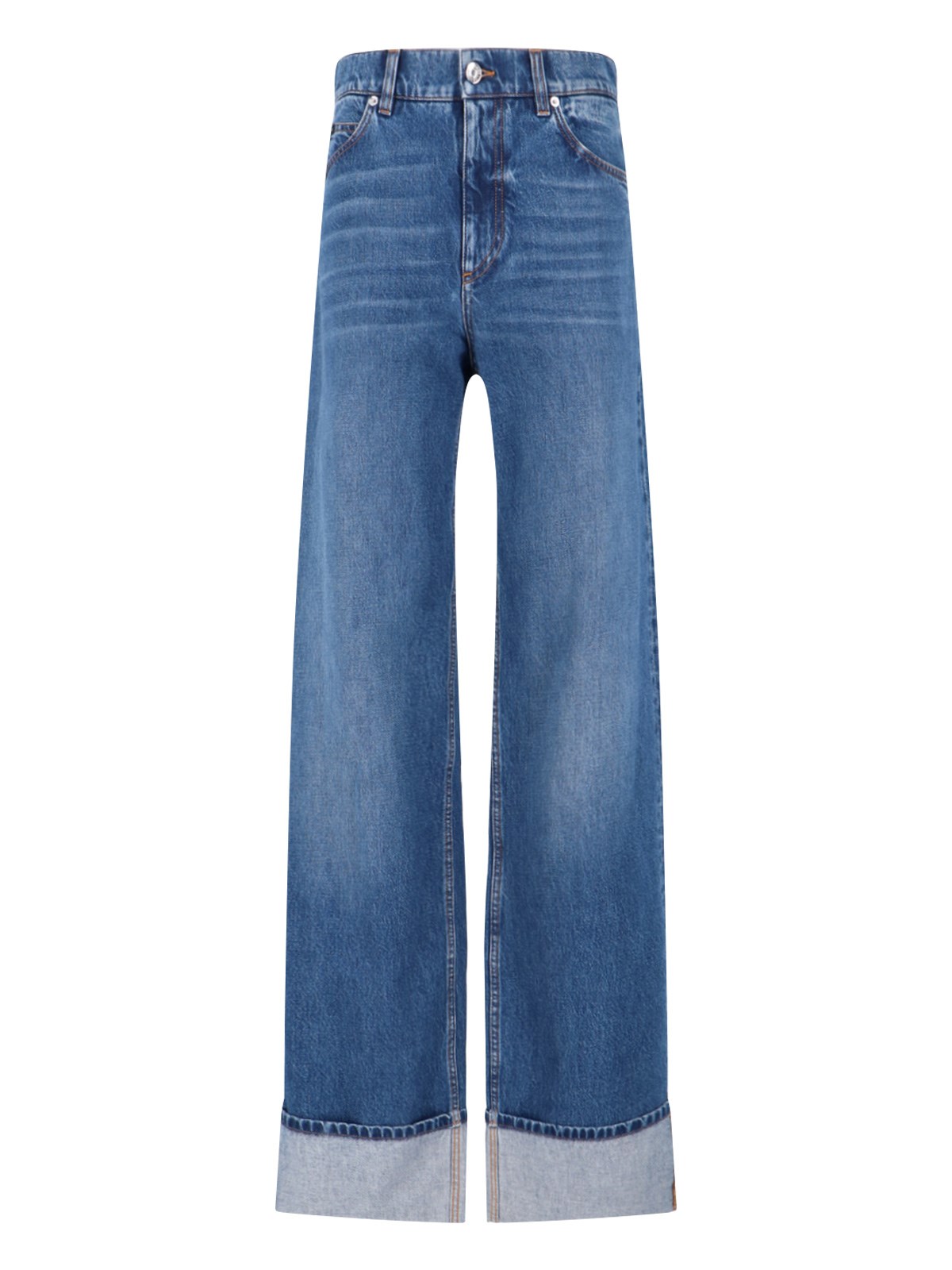 Dolce & Gabbana Turn Up Jeans In Blue