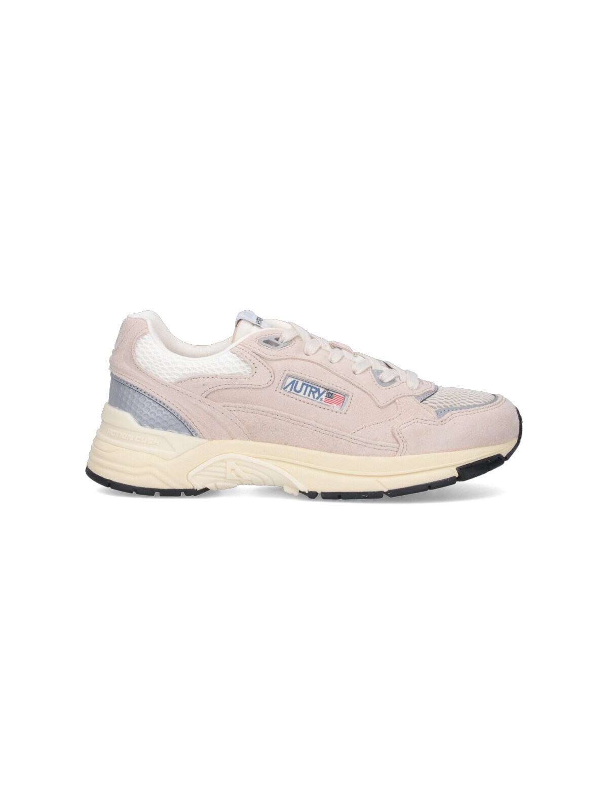 Autry Hyperway Mesh And Suede Sneakers In Neutral