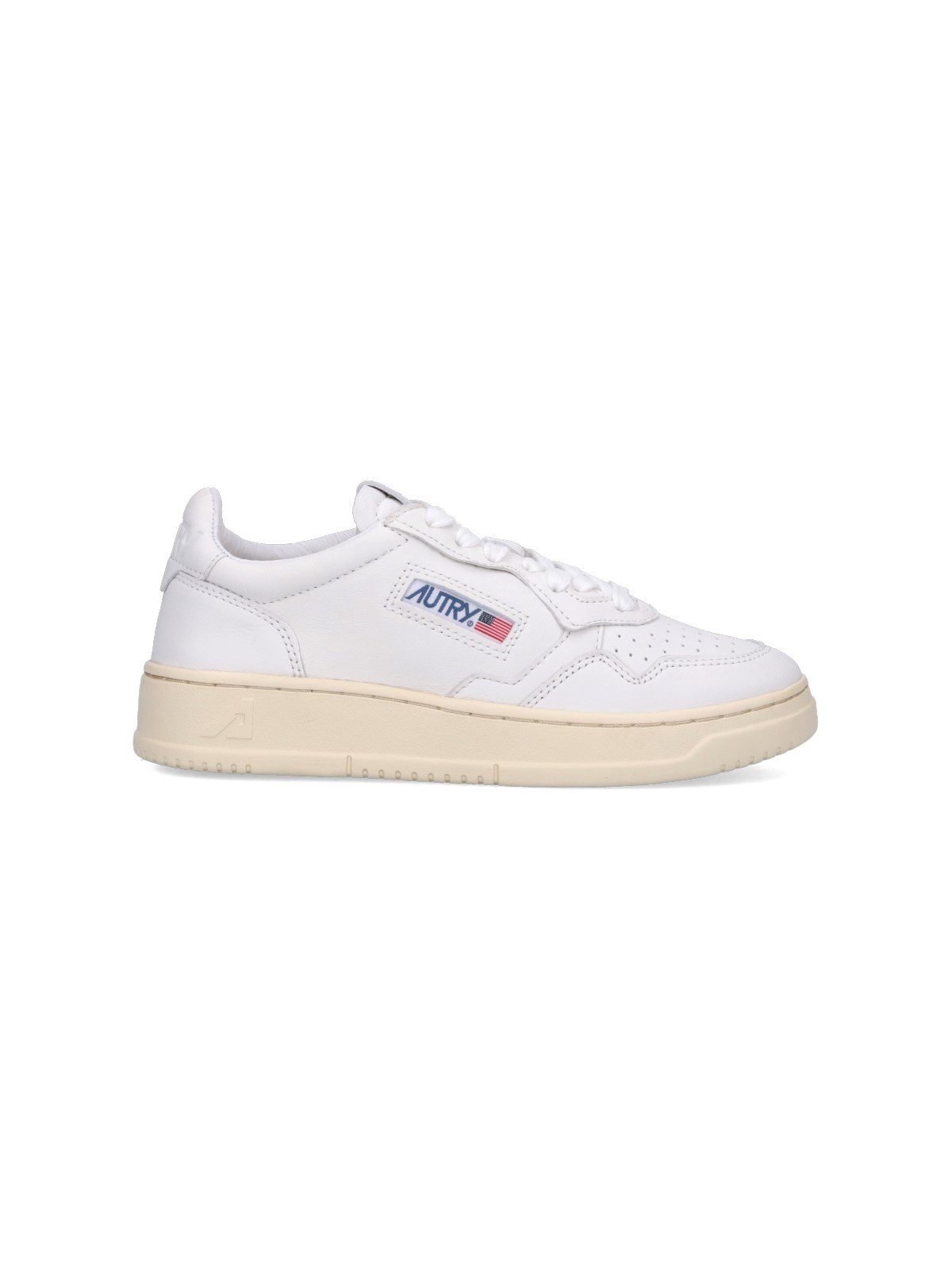 Autry Medalist 01 Sneakers In Leather In White
