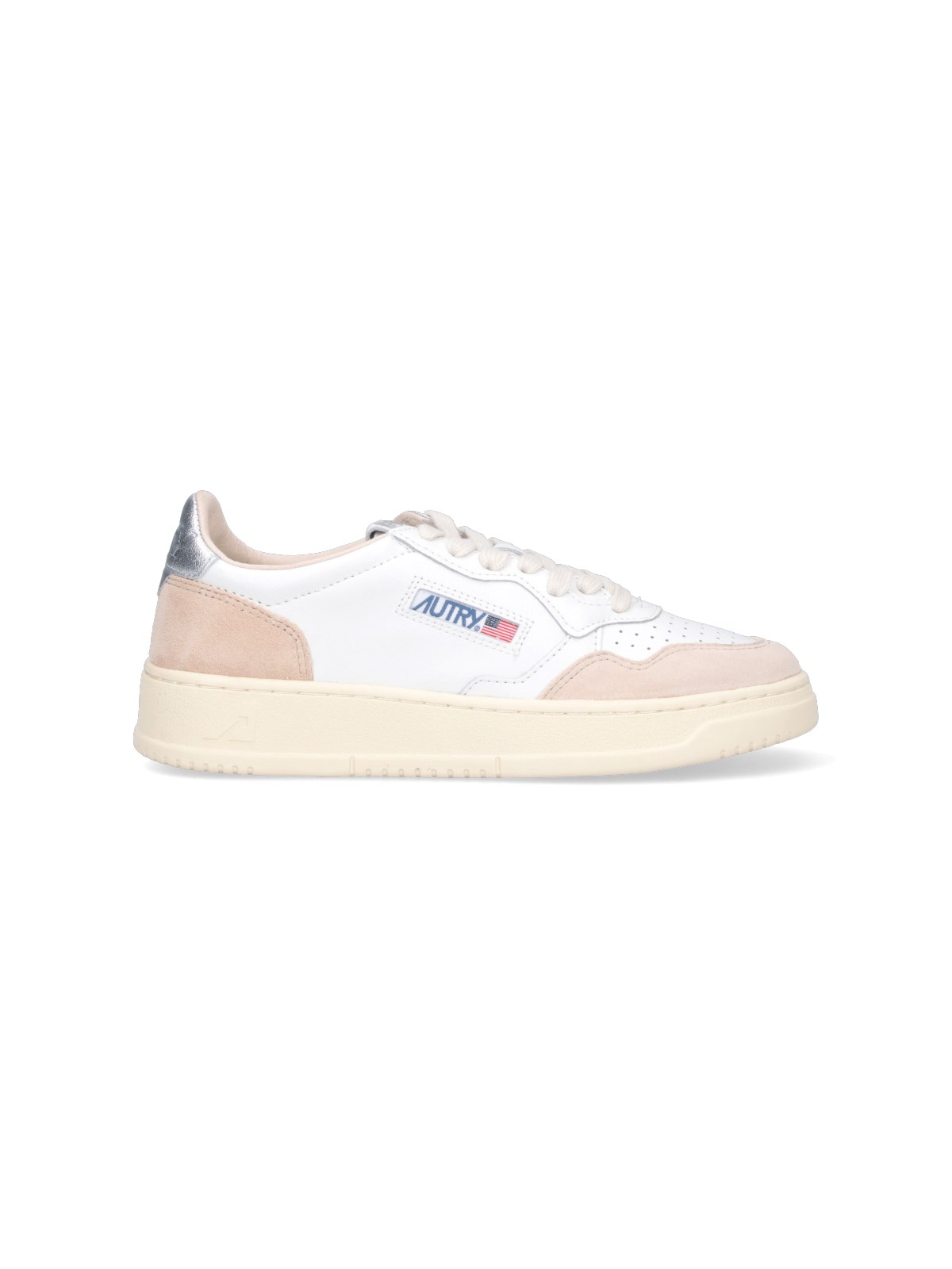 Autry Low-top Sneakers With White Leather In Neutral