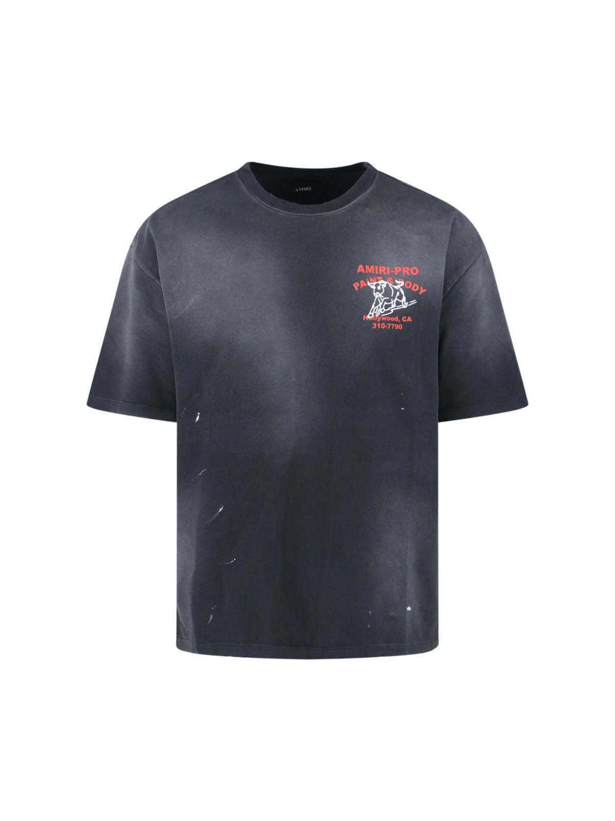 Amiri " Bull" Logo T-shirt In Black