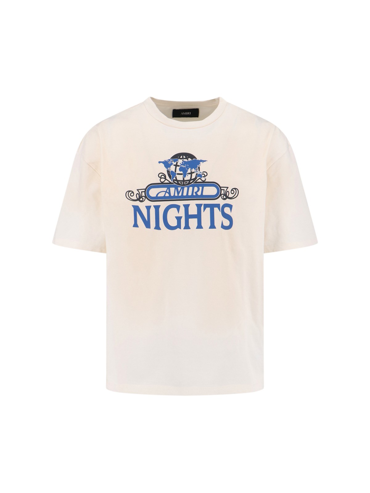 Amiri "nights" Logo T-shirt In White