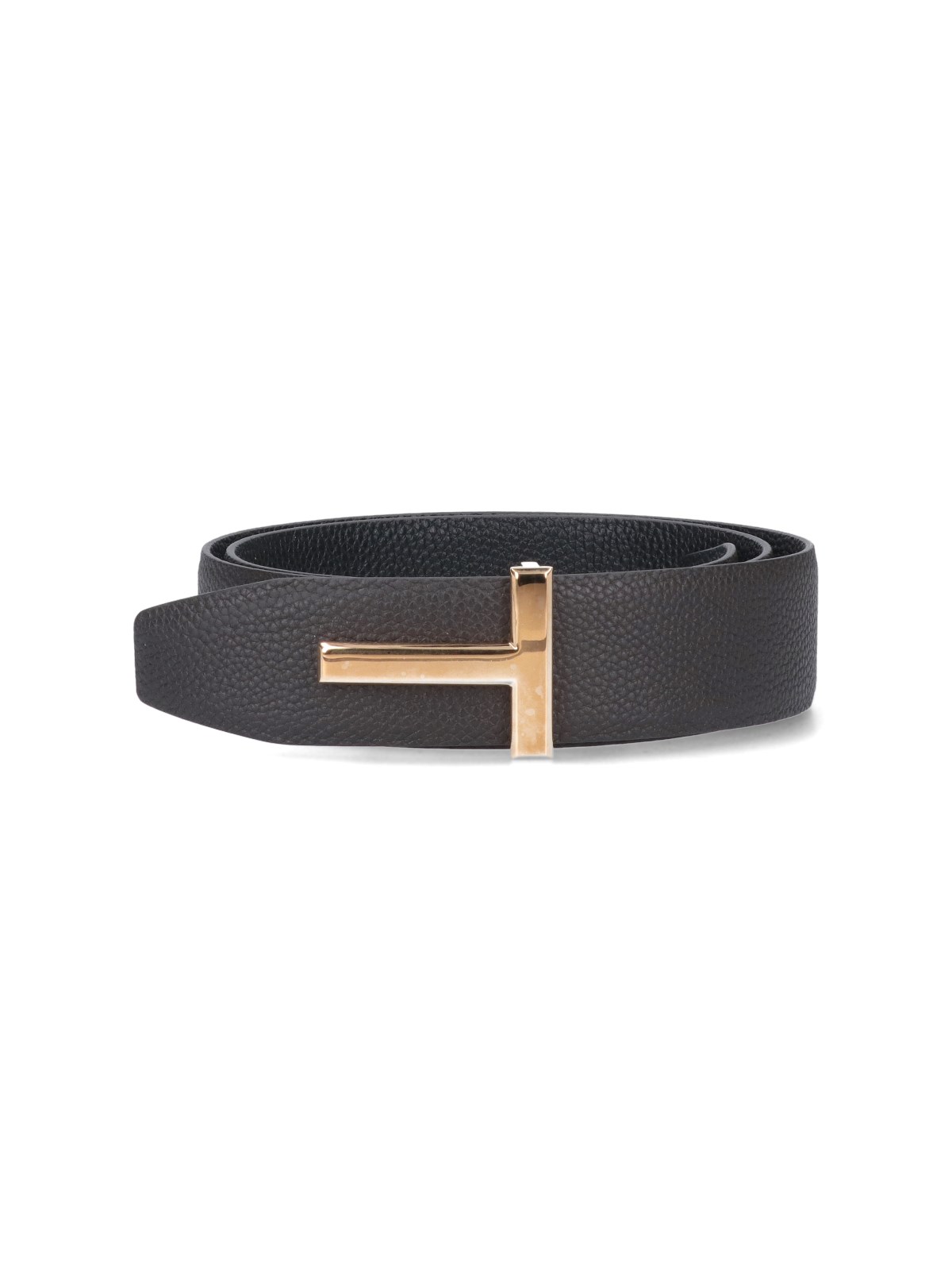 Tom Ford Logo Belt In Brown