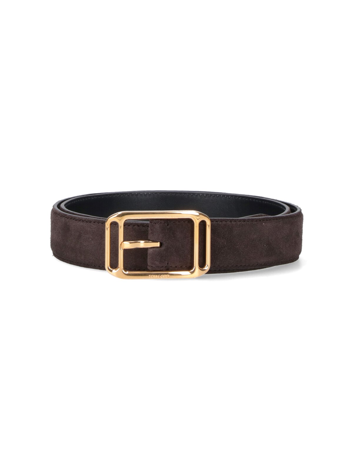Tom Ford Logo Belt In Brown