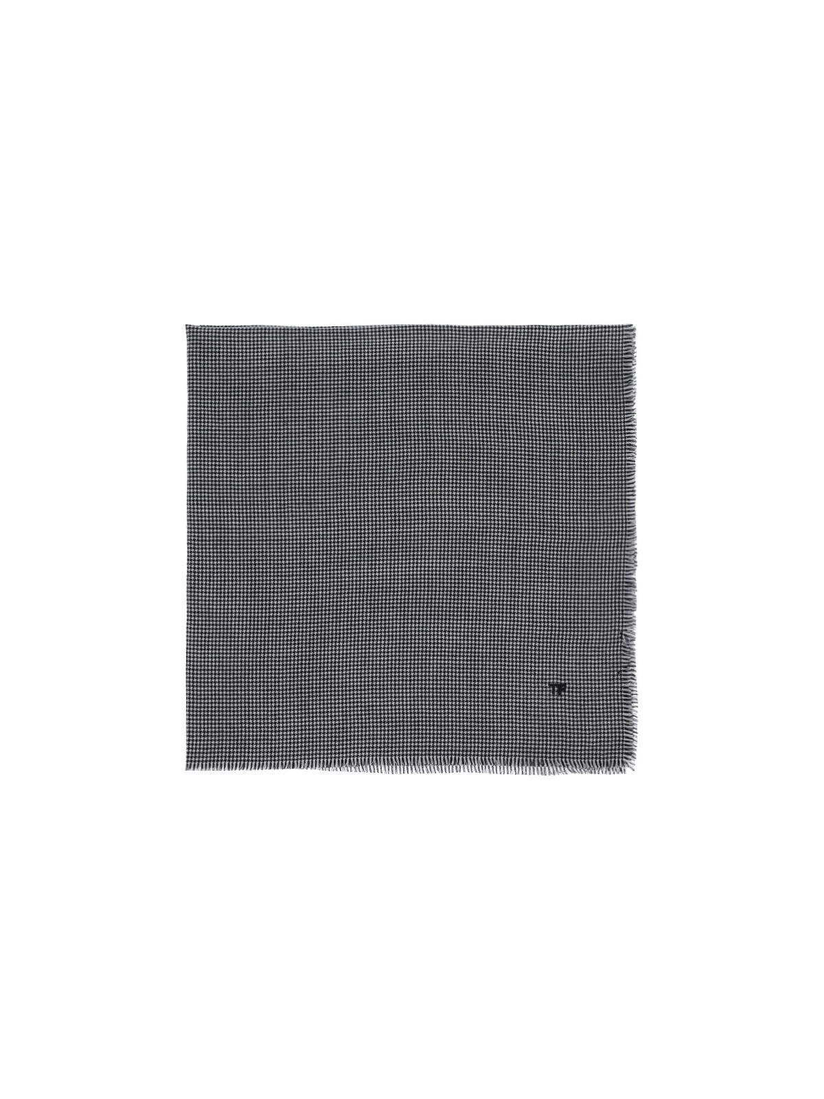 Tom Ford Fringed Edges Houndstooth Pattern Scarf