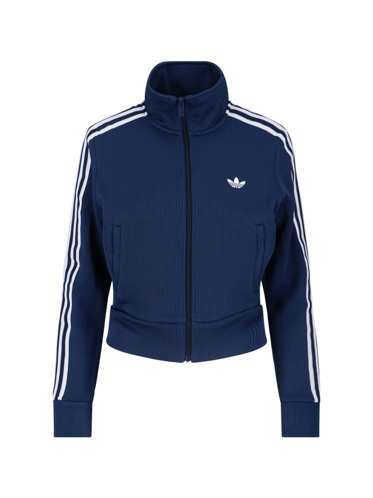 Adidas Originals Firebird Adicolor Three-stripe Logo Sweatshirt In Blue