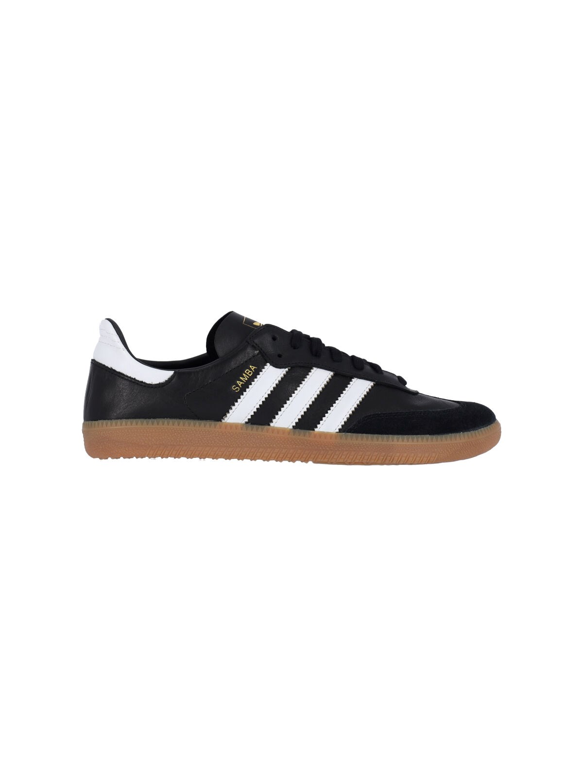Adidas Originals Samba Decon Sneakers In Black Leather In Black