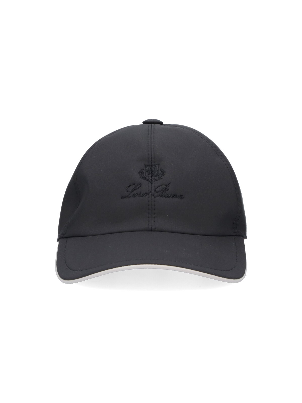 Loro Piana Logo Baseball Cap In Black
