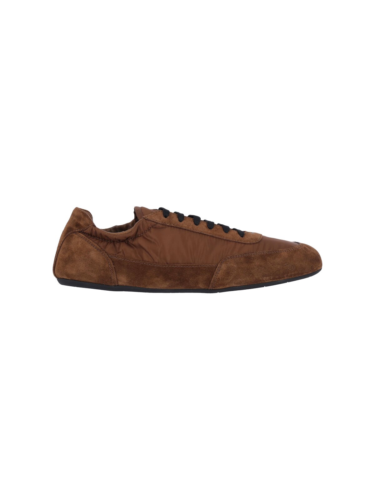 Prada Geometric Tread Lightweight Ballerina Sole In Brown