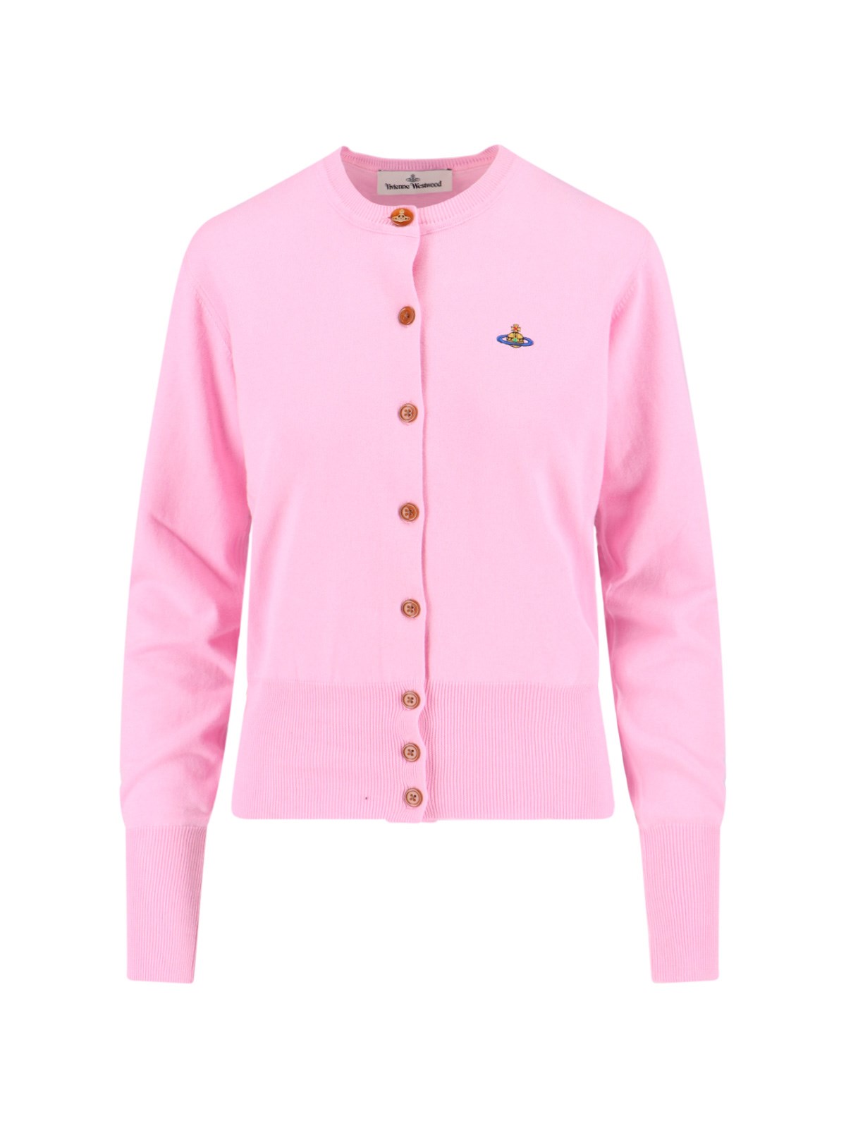 Vivienne Westwood Bea Orb-embellished Button Cardigan In Purple