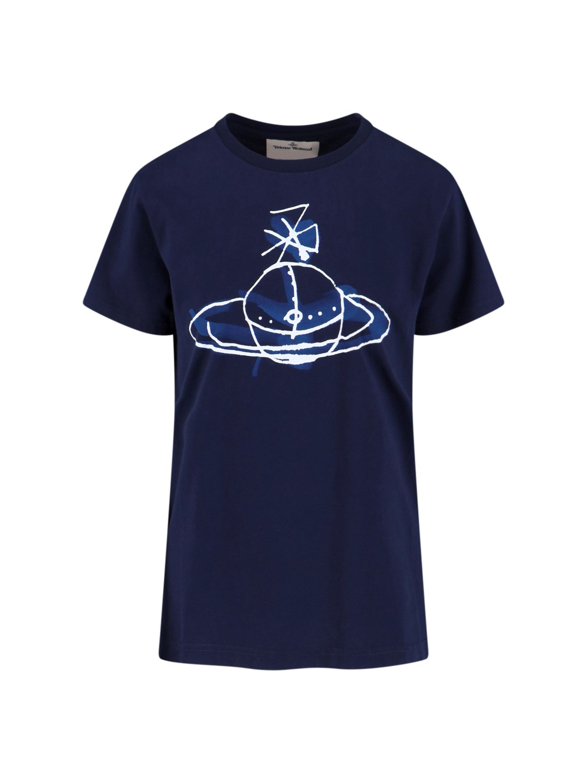 Vivienne Westwood Crew Neck Graphic Print Short Sleeves Top