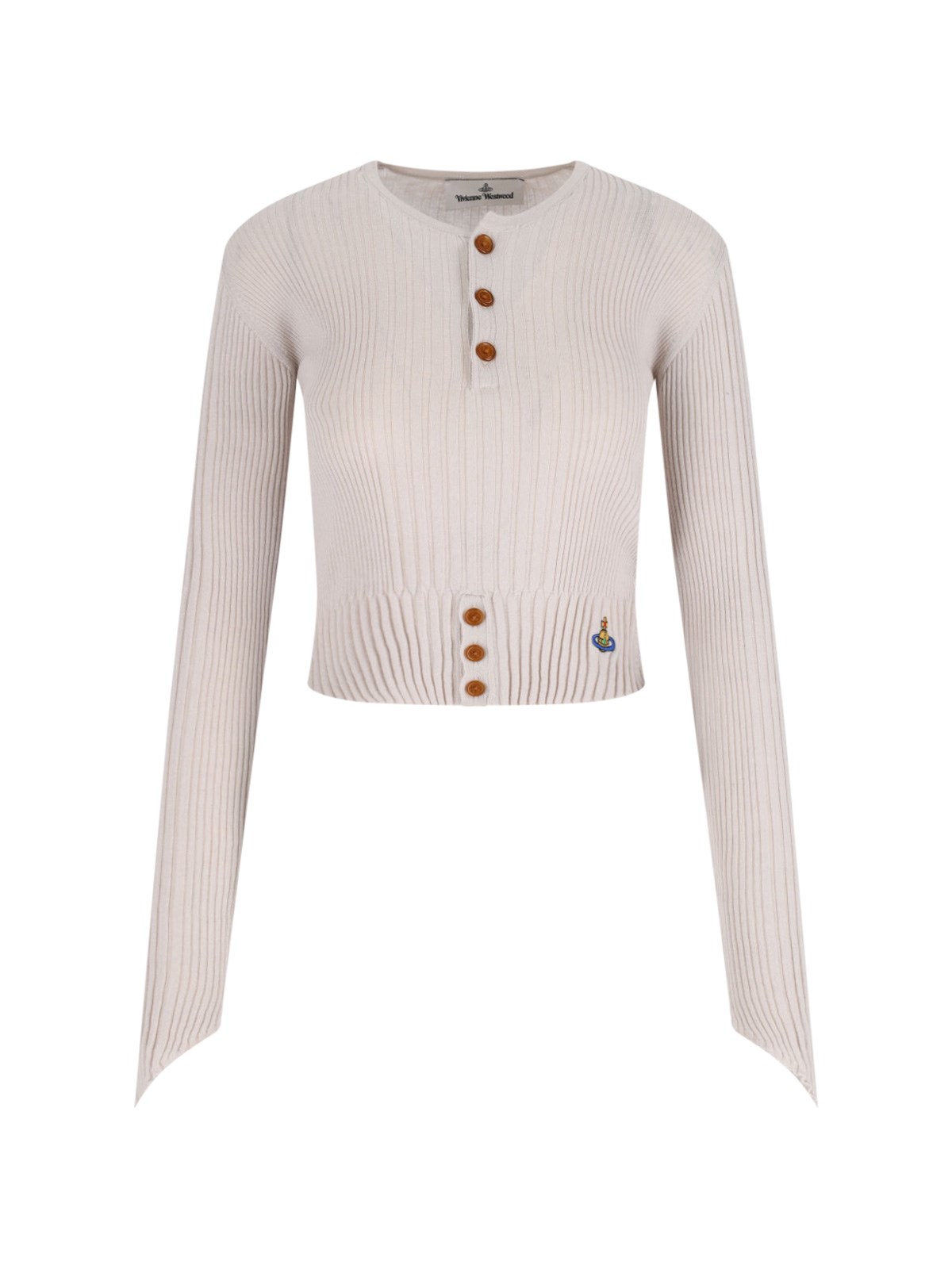 Vivienne Westwood 'orb' Crop Cardigan In Multi